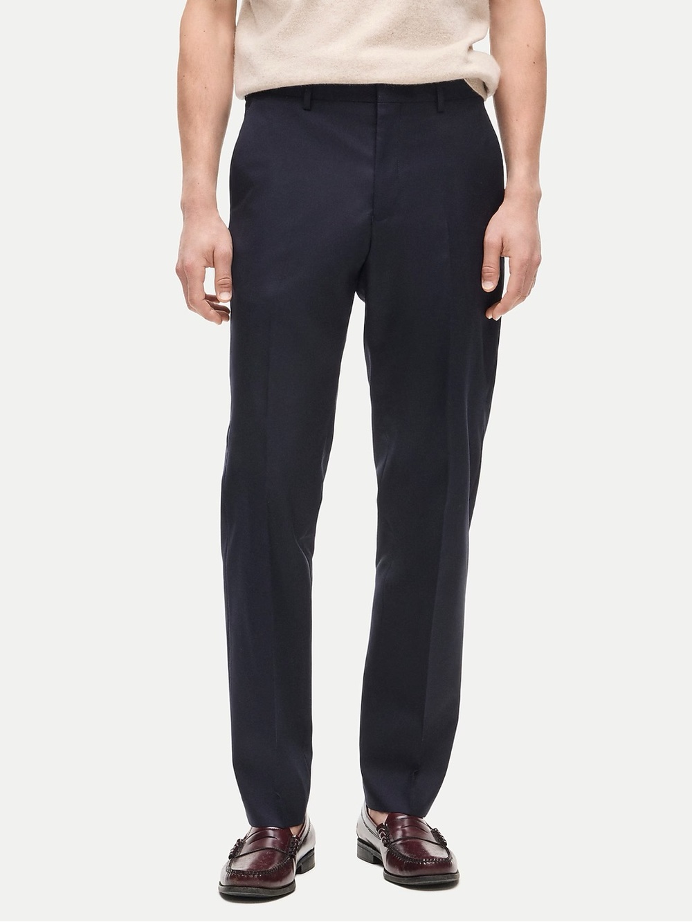 J. CREW Crosby Classic-fit suit pant in Italian wool Deep Navy 36/32 $250 BT800